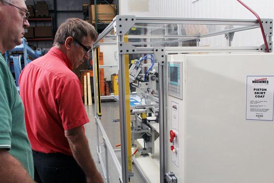 Servo Piston Coater and Engineers, PistonCoating.com