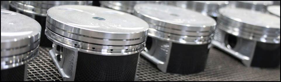 Pistons, screen coated piston skirts, PistonCoating.com
